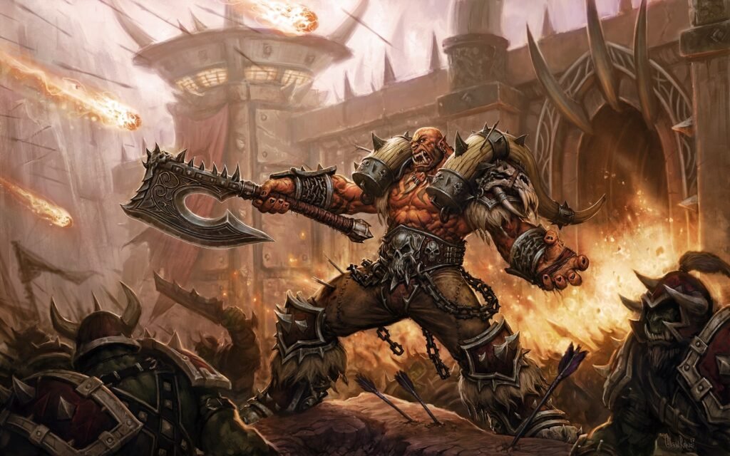 Garrosh from World Of Warcraft on the frontlines